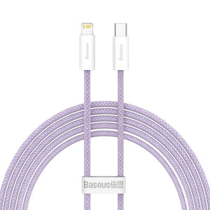 USB-C kaabel Lightning Baseus Dynamic Series jaoks, 20W, 2m (lilla)