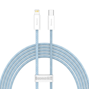 USB-C kaabel Lightning Baseus Dynamic seeriale, 20W, 2m (sinine)