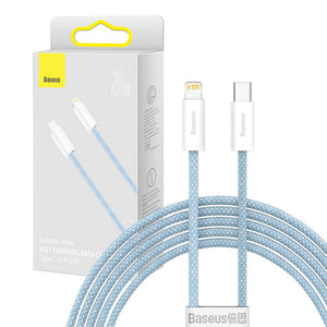 USB-C kaabel Lightning Baseus Dynamic seeriale, 20W, 2m (sinine)