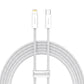 USB-C kaabel Lightning Baseus Dynamic Series jaoks, 20W, 2m (valge)
