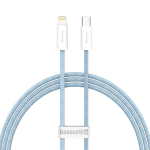 USB-C kabelis Lightning Baseus Dynamic Series, 20W, 1m (zils)