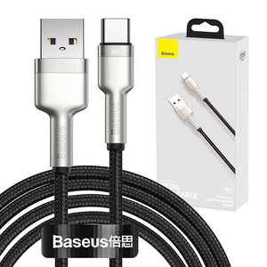 USB-kaabel USB-C Baseus Cafule jaoks, 66W, 2m (must)