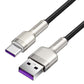 USB-kaabel USB-C Baseus Cafule jaoks, 66W, 2m (must)