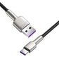 USB-kaabel USB-C Baseus Cafule jaoks, 66W, 2m (must)