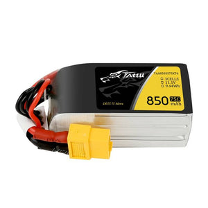 Batteri Tattu 850mAh 11.1V 75C 3S1P Kontakt XT60
