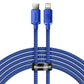 Baseus Crystal Shine-kabel USB-C till Lightning, 20W, PD, 2m (blå)