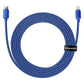 Baseus Crystal Shine-kabel USB-C till Lightning, 20W, PD, 2m (blå)