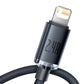 Baseus Crystal Shine kaabel USB-st Lightning-ini, 2.4A, 2m (must)