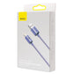 Baseus Crystal Shine kaabel USB-st Lightning-ile, 2.4A, 1.2m (lilla)