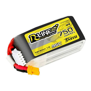 Batteri Tattu R-Line 750mAh 14.8V 95C 4S1P JST-XHR