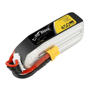Batteri Tattu 450mAh 14,8V 75C 4S1P Lång