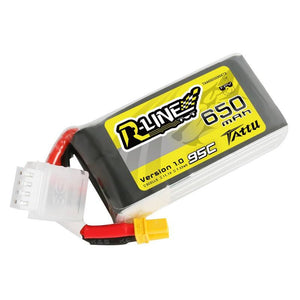 Batteri Tattu R-Line 650mAh 11.1V 95C 3S1P XT30 Lipo