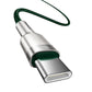 Kaabel USB-C kuni USB-C Baseus Cafule, 100W, 2m (roheline)