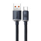 Baseus Crystal Shine kaabel USB-st USB-C-le, 100W, 1,2 m (must)