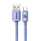 Baseus Crystal Shine cable USB to USB-C, 5A, 1.2m (purple)