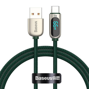 Baseus Display kaabel USB-st Type-C-ks, 66W, 1m (roheline)