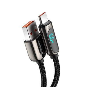 Baseus Display kaabel USB-st Type-C-ks, 66W, 1m (must)