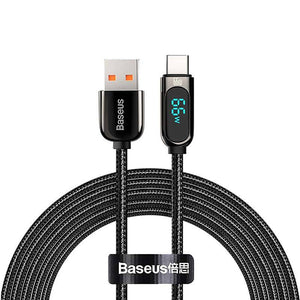 Baseus Display kaabel USB-st Type-C-ks, 66W, 1m (must)