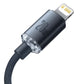Baseus Crystal-kabel USB-C till Lightning, 20W, PD, 1,2 m (svart)