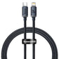 Baseus Crystal-kabel USB-C till Lightning, 20W, PD, 1,2 m (svart)
