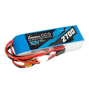 Batteri Gens Ace 2700mAh 11,1V TX 3S1P Futaba/JST-XHR/JST-SYP