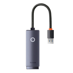 Võrguadapter Baseus Lite Series USB-st RJ45-ks, 1000Mbps (hall)