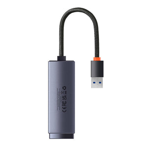 Võrguadapter Baseus Lite Series USB-st RJ45-ks, 1000Mbps (hall)