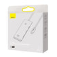 Hub 4i1 Baseus Lite Series USB-C til 4x USB 3.0 + USB-C, 2m (Sort)
