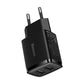 Baseus Kompakt Snabbladdare, 2x USB, 10,5W (svart)