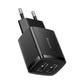 Baseus Kompakt Snabbladdare, 2x USB, 10,5W (svart)