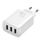 Baseus Kompakt Snabbladdare, 3x USB, 17W (Vit)