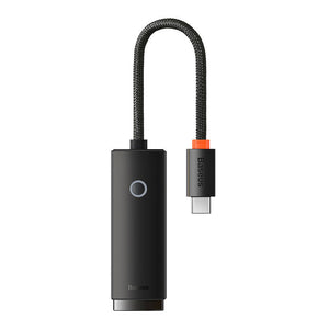 Netzwerkadapter Baseus Lite Series USB-C zu RJ45 (schwarz)