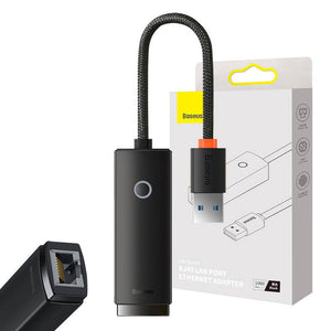 Võrguadapter Baseus Lite Series USB-st RJ45-ks (must)