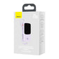 Powerbank Baseus Qpow Pro with Lightning cable, USB-C, USB, 10000mAh, 20W (purple)