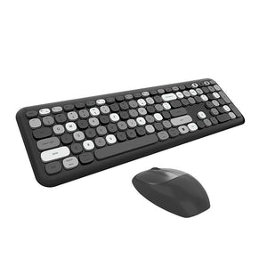 Bezvadu tastatūras un peles komplekts MOFII 666 2.4G (Melns)