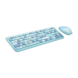 Bezvadu tastatūras un peles komplekts MOFII 666 2.4G (Zils)