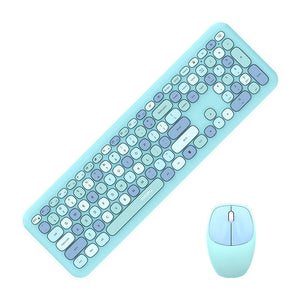 Bezvadu tastatūras un peles komplekts MOFII 666 2.4G (Zils)