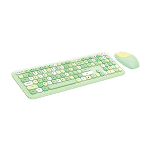 Bezvadu tastatūras un peles komplekts MOFII 666 2.4G (Zaļš)