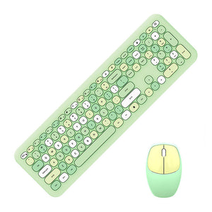 Bezvadu tastatūras un peles komplekts MOFII 666 2.4G (Zaļš)