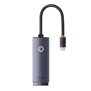 Netzwerkadapter Baseus Lite Series USB-C zu RJ45 (grau)