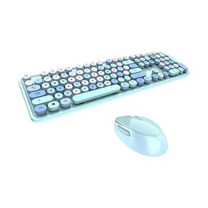 Bezvadu tastatūras un peles komplekts MOFII Sweet 2.4G (zils)