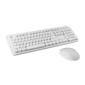 Bezvadu tastatūras un peles komplekts MOFII Sweet 2.4G (balts)