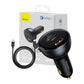 Bil-laddare Baseus Qualcomm, USB, 2x USB-C, 160W (Grå)