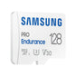 Minneskort Samsung Pro Endurance 128GB + adapter (MB-MJ128KA/EU)