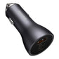 Car charger Baseus Golden Contactor Pro, 2x USB-C, 1x USB, 65W (grey)