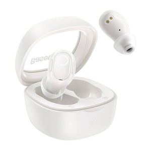 Trådlösa hörlurar Baseus Bowie WM02 TWS, Bluetooth 5.0 (vit)