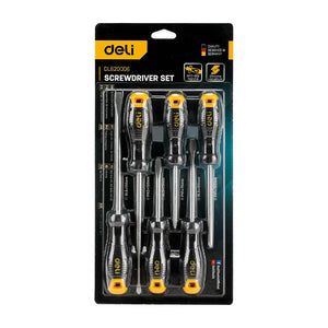 Kruvikeerajate komplekt Deli Tools EDL620006, magnetiga, 6 tükki