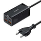 Baseus GaN3 Pro väggladdare 2xUSB-C + 2xUSB, 100W (svart)