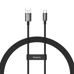 Baseus Superior sērijas kabelis USB uz USB-C, 65W, PD, 1m (melns)