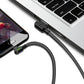 USB uz USB-C kabelis Mcdodo CA-5280 LED, 0.5m (melns)